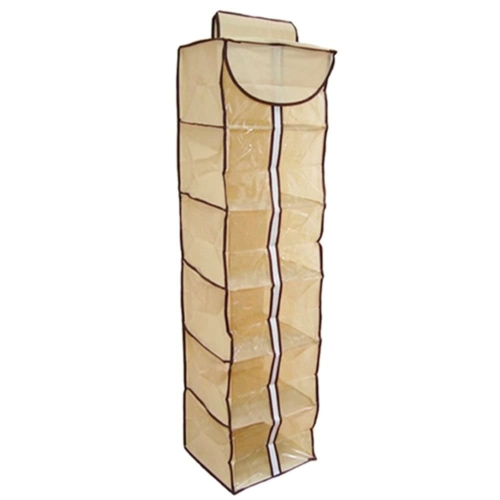 ORGANIZADR SAPATEIRA DOBRAVEL ANTI POEIRA GRANDE FLEXIVEL COM ZIPER VERTICAL 6 DIVISORIAS CABIDEIRO DE PORTA GUARDA ROUP