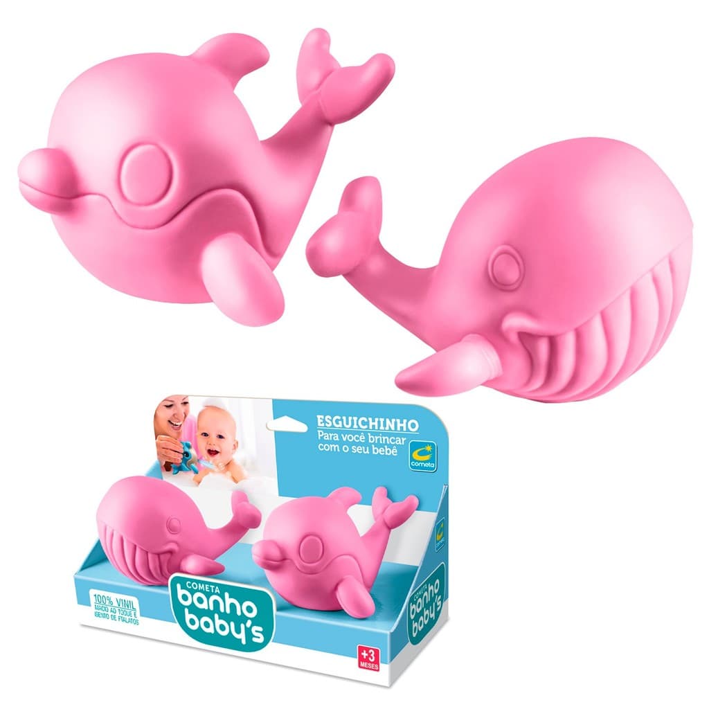 Brinquedo De Banho Animais Para Bebês Mordedor Soft Bichinho De Banheira - Cometa