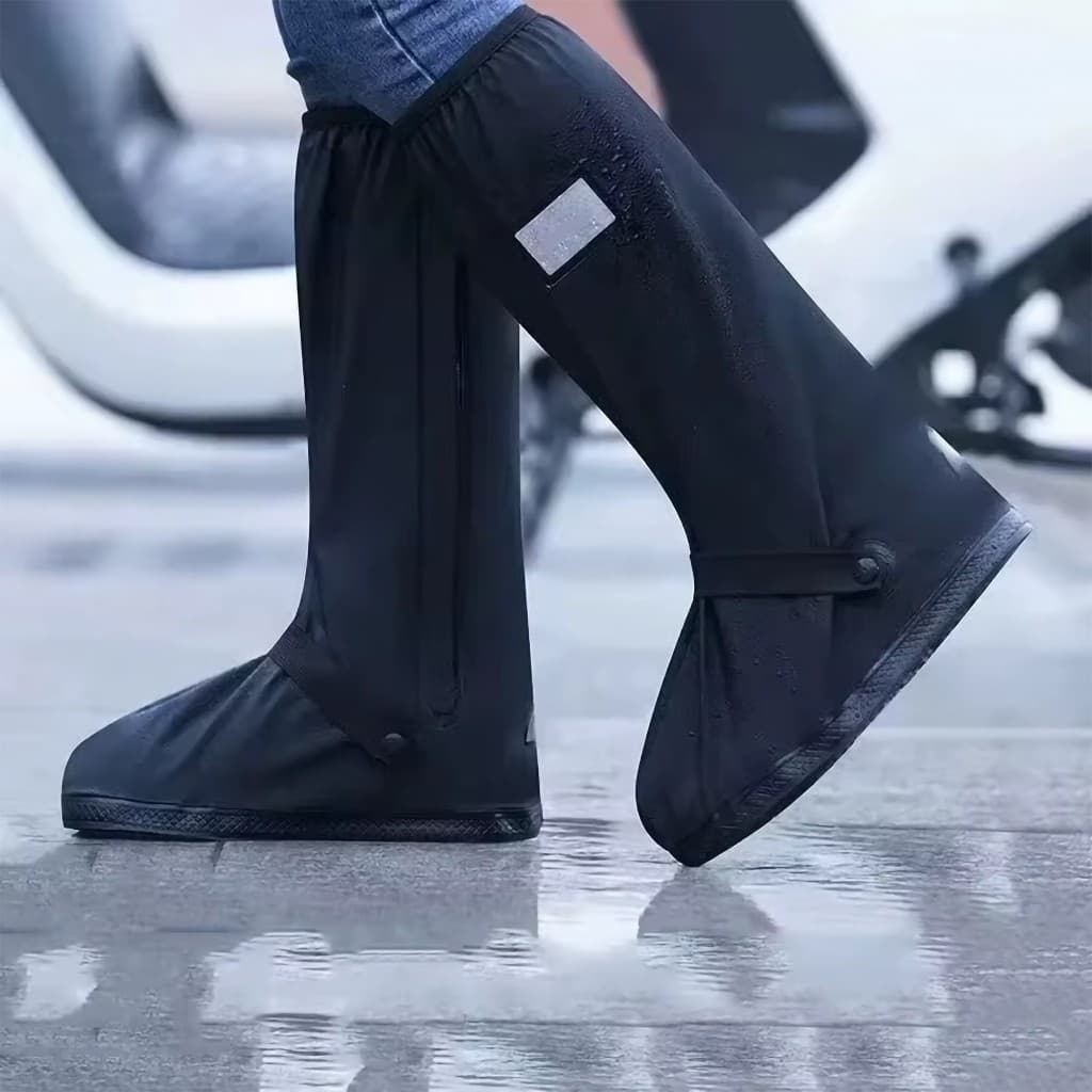 Capa de Chuva para Sapato Reutilizável Cano Alto 40 CM Tecido Impermeável - A845