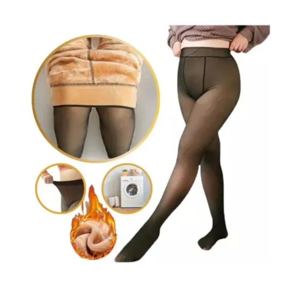 Calça Térmica Translúcida Aveludada – Forro Peluciado, Conforto e Estilo no Inverno