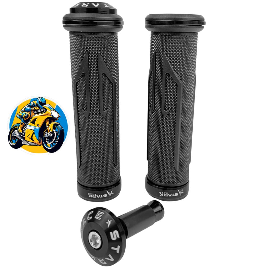 Kit Esportivo Manopla Luva Punho Peso Tampa Moto Stark Race