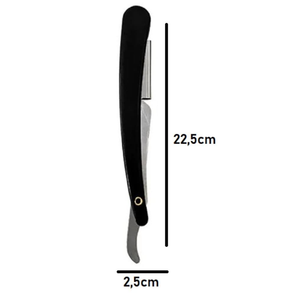Navalhete Inox Para Barbear Com Cabo Plástico Premium Original Line