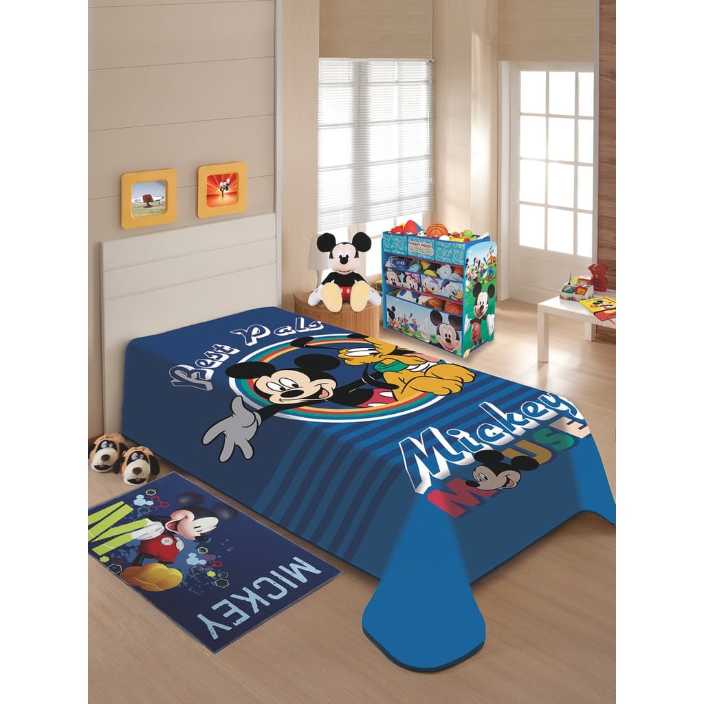 Cobertor Solteiro Raschel Plus Jolitex Antialérgico Personagem Infantil 1,50x2,00m