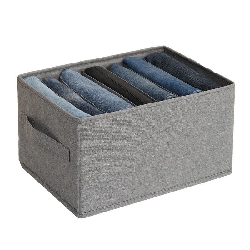 Organizador De Calça Jeans/Organizador De Guarda Roupa Arrumados/Caixa De Armazenamento De Roupas Arrumados/Grade Para Íntimas/Calças/Separador De Roupa,Caixa multifuncional para roupas