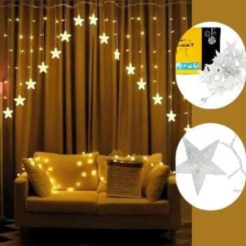 Pisca Pisca Cascata Estrela de Natal - 110V e 220V