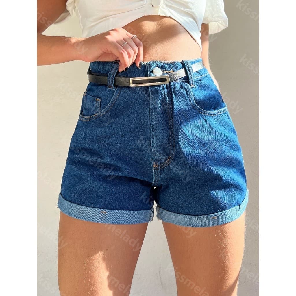 Janejeans 8007 com preto short jeans feminina Shorts jeans feminino