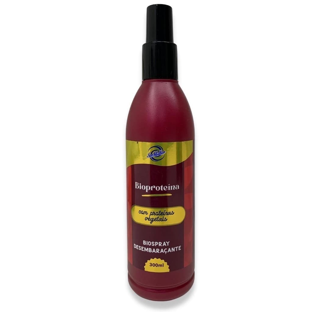 Desembaraçante Spray com Bio Proteínas Para Cabelos Orgânicos, Condicionador e Anti Frizz Ser Mulher 300 ml