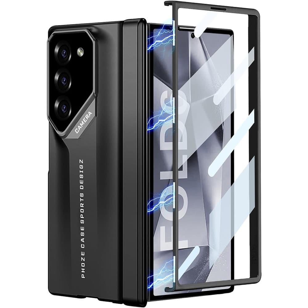 Capa Para Samsung Z Fold 8/Ultra Com Proteção De Dobradiça , Protetor De Tela Integrado Lente PC Rígido À Prova De Choqu