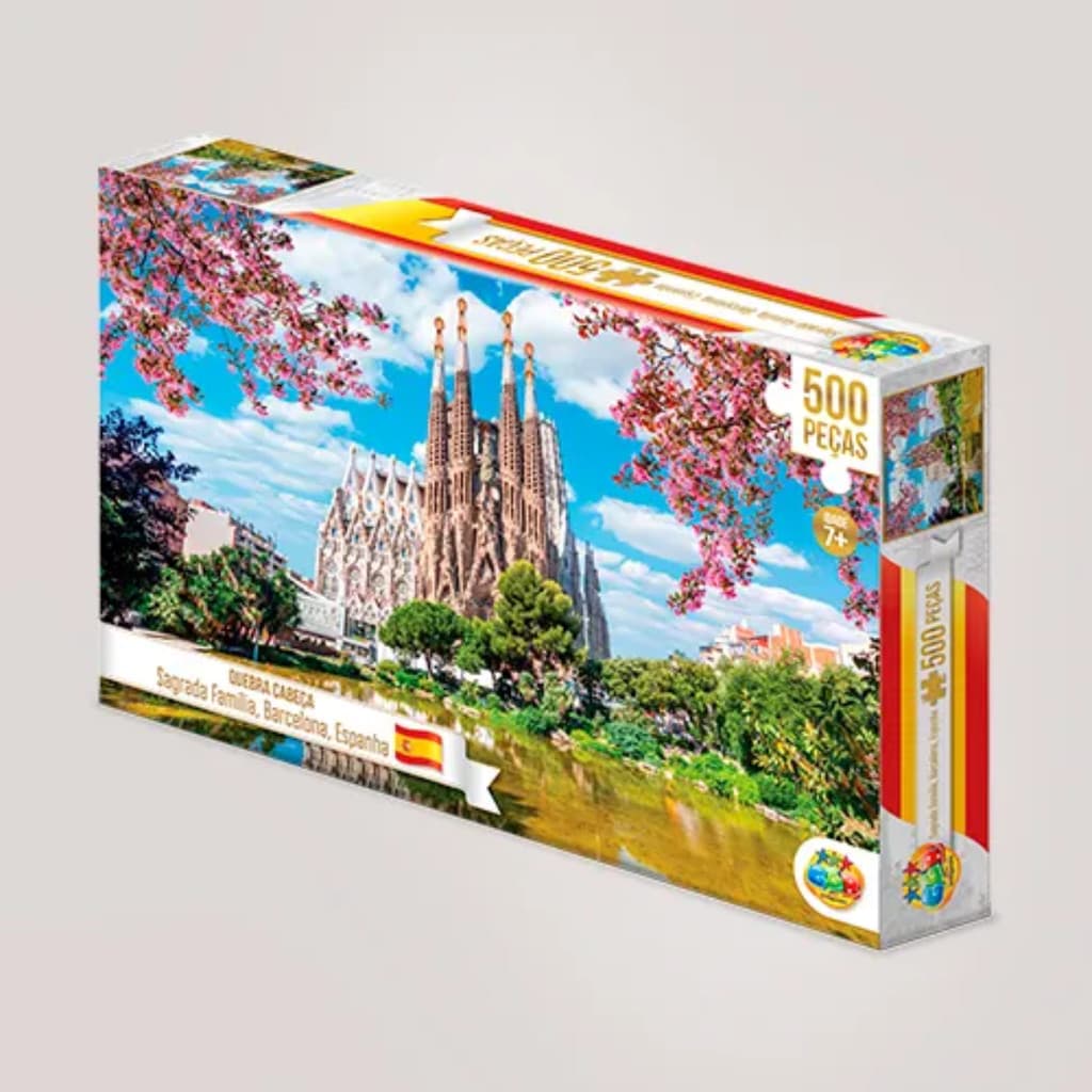 Quebra Cabeça 500 peças Sagrada Família, Barcelona Espanha