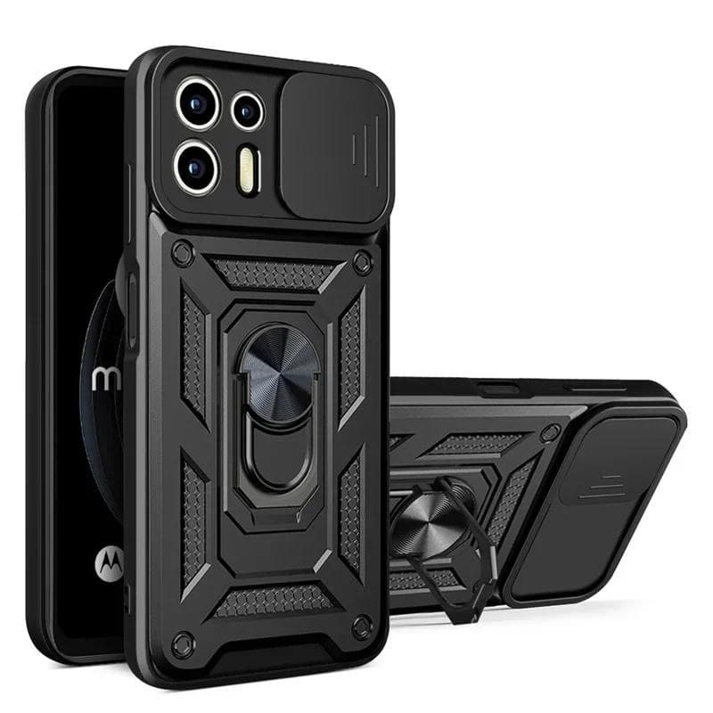 Para Motorola Edge 20 Lite Caso Armadura Slide Câmera Lente Proteção Funda Moto Suporte Magnético Anel Capa