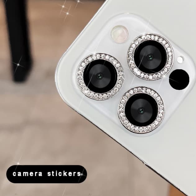 Kit Películas Lente Câmera Brilho brilhante Para iPhone Strass 11/12/13/14/15/15 PLUS/15 PRO/15 PRO MAX