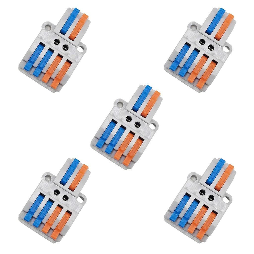Kit 5x Conector Derivador 2:4 32A 1,5mm a 4mm 073994 InterNEED