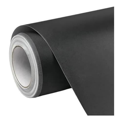 Papel Auto Colante Adesivo De Parede Lavável Preto Fosco com 2 Metros
