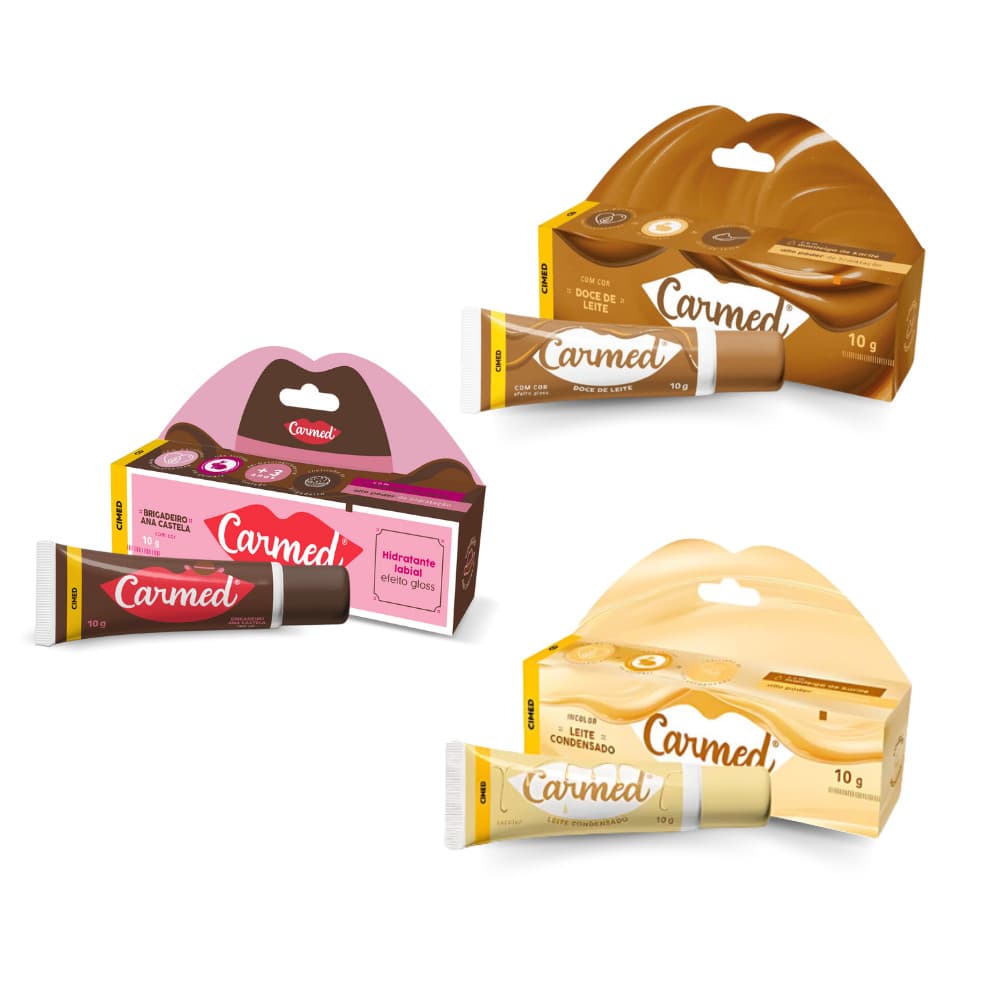 Carmed Ana Castela Boiadeira Hidratante Labial Gloss Brigadeiro Doce De Leite Condensado 10g Marrom