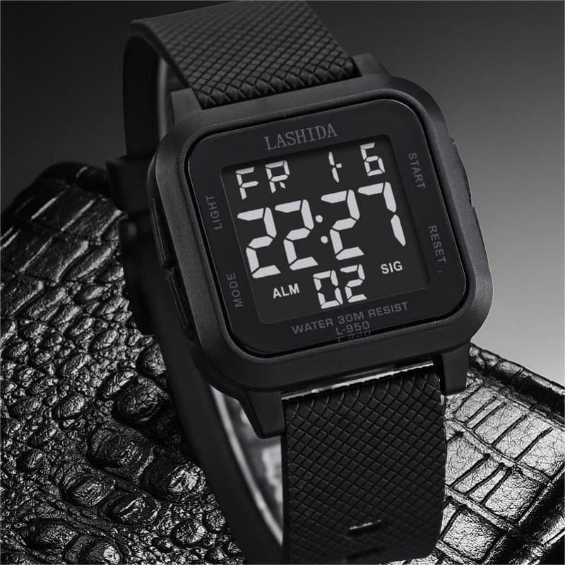 Relógio Militar Digital Masculino À Prova D'água Com Display Duplo Luminoso Data Semana Mostrador Grande