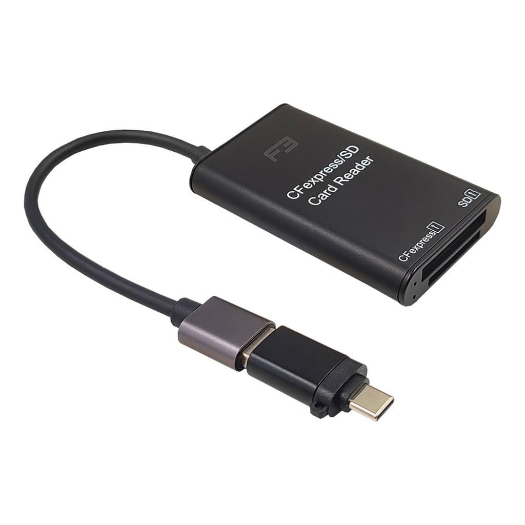 Adaptador Type-c/usb3.0 Para Leitor D Cartão Cfexpress/sd F3