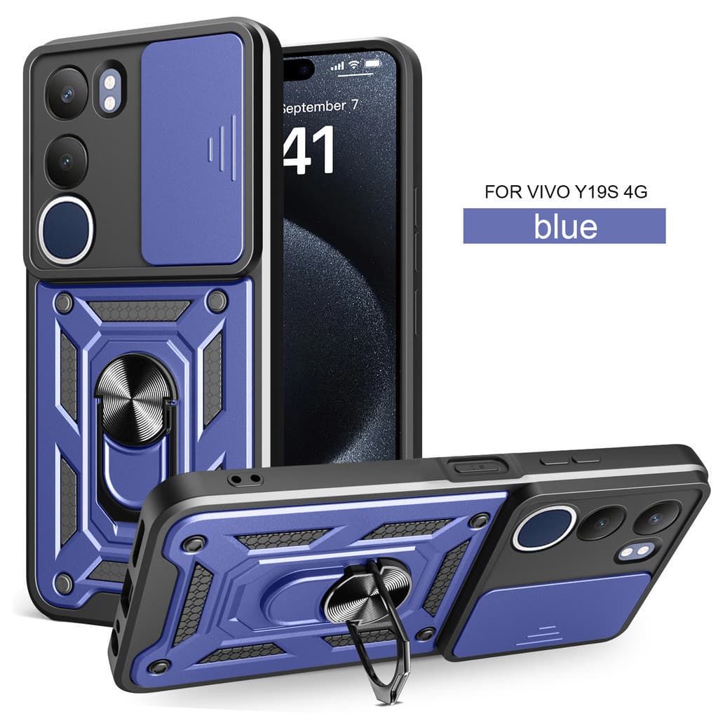 Capa oppo a5 4g CPH2751 a5 5g CPH2735 Novo PC silicone anti Queda E Transformador À Prova De Choque Suporte De Anel Port