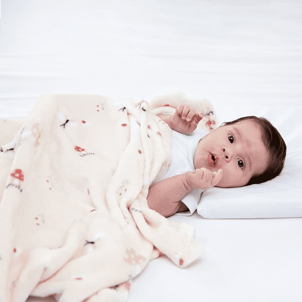 Cobertor Bebê Manta Bordada de Berço Microfibra Macio e Quentinho Papi Baby
