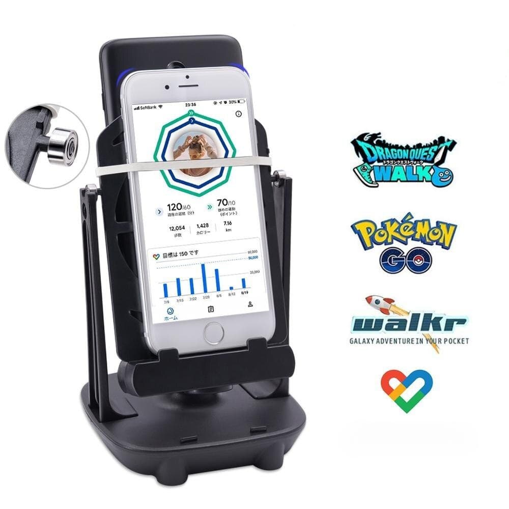 Telefone Caminhada Balanço Shaker Suporte Móvel Pedômetro Para Pokemon Go Wiggler Smartphone Contador De Passos Disposit