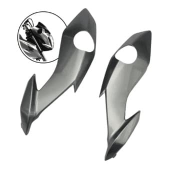 CARENAGEM FAROL LATERAL BANANINHA CG START FAN 160 2022 A 2024 PRATA IRON NAIL METALICO