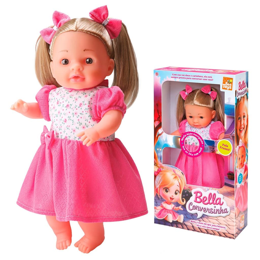 Boneca Infantil Bella Interativa Com Cabelo Loiro Mecanismo De Som E Vestido Rosa Fofo

 Bee Toys