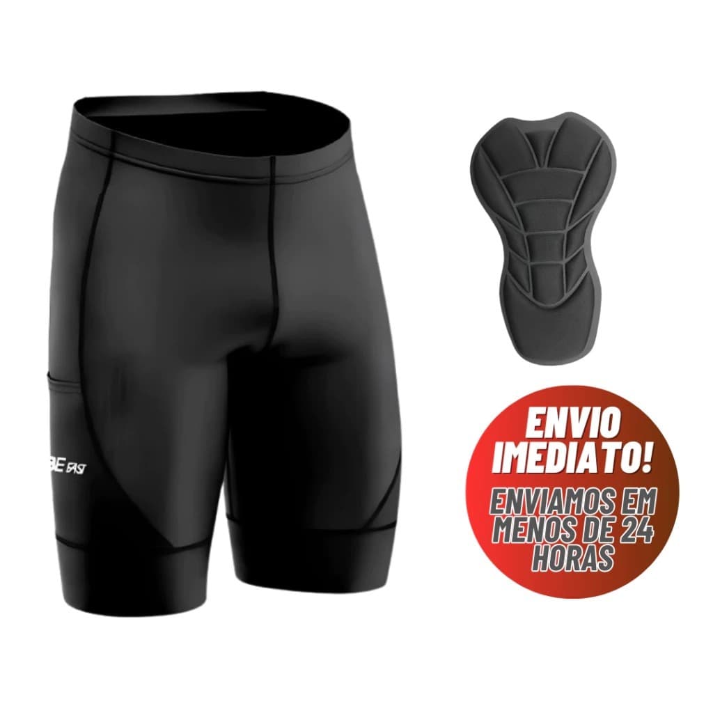 Bermuda Infantil Ciclismo Be Fast Short Bike Crianças Forro espuma