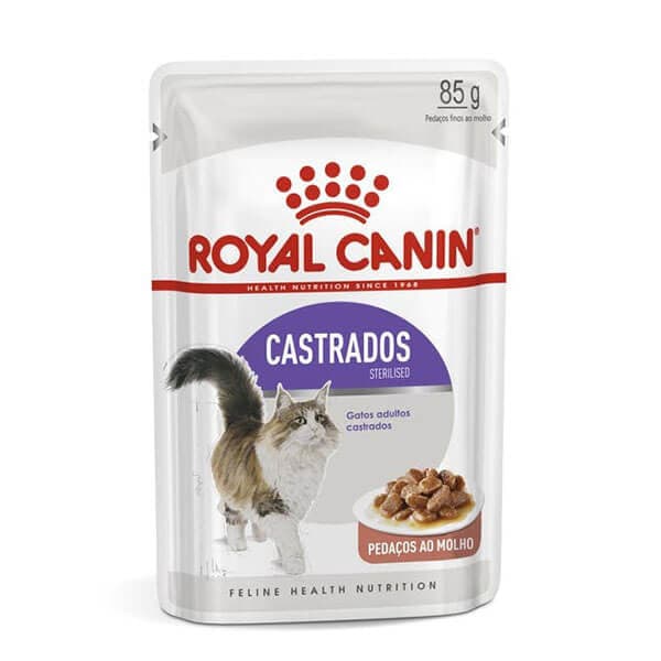 Ração Úmida Royal Canin Sterilised Gatos Castrados Adultos Sachê 85g