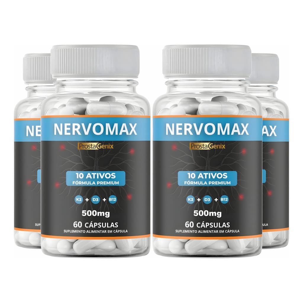 4 Nervomax Original - Suplemento Premium 60 Cápsulas