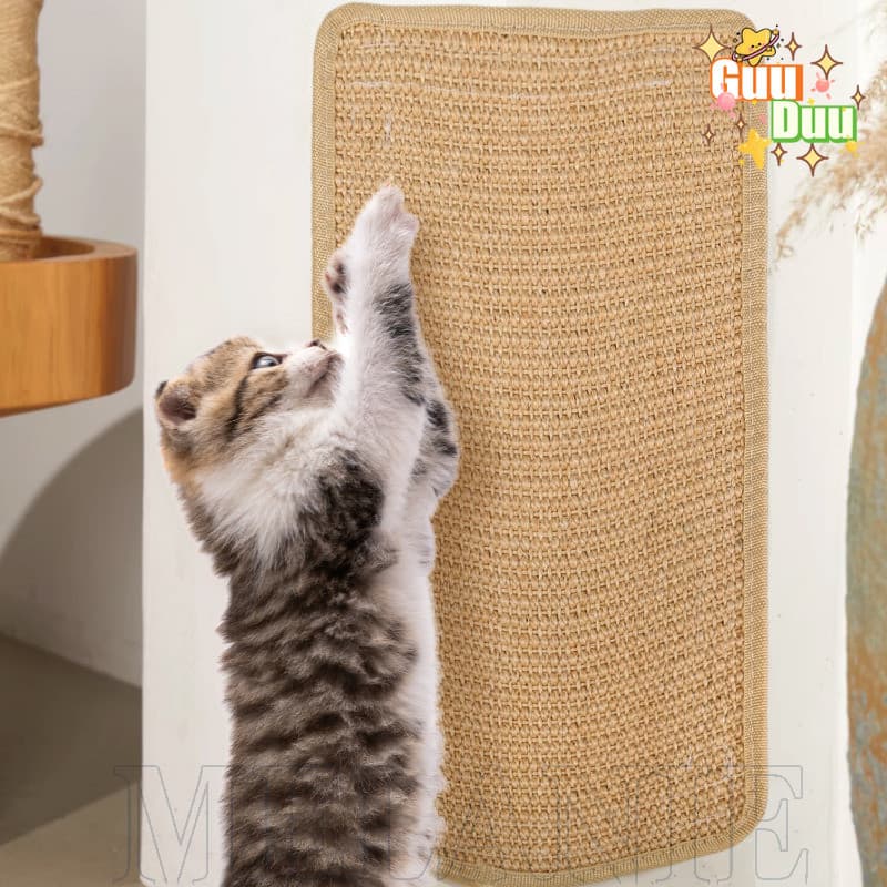 [GuuDuu] Almofada Horizontal Para Arranhar Piso De Gato-Tapete Arranhador De Sisal Natural Gatos-Tapetes Proteger Sofá E