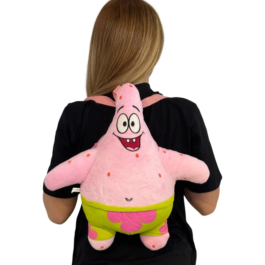 Mochila Bolsa De Pelúcia Patrick Estrela Bob Esponja 50cm - Envio Imediato