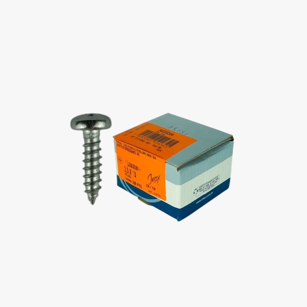 Parafuso Inox AAT Panela Phillips 3,5X13 (Caixa c/ 200 Peças)