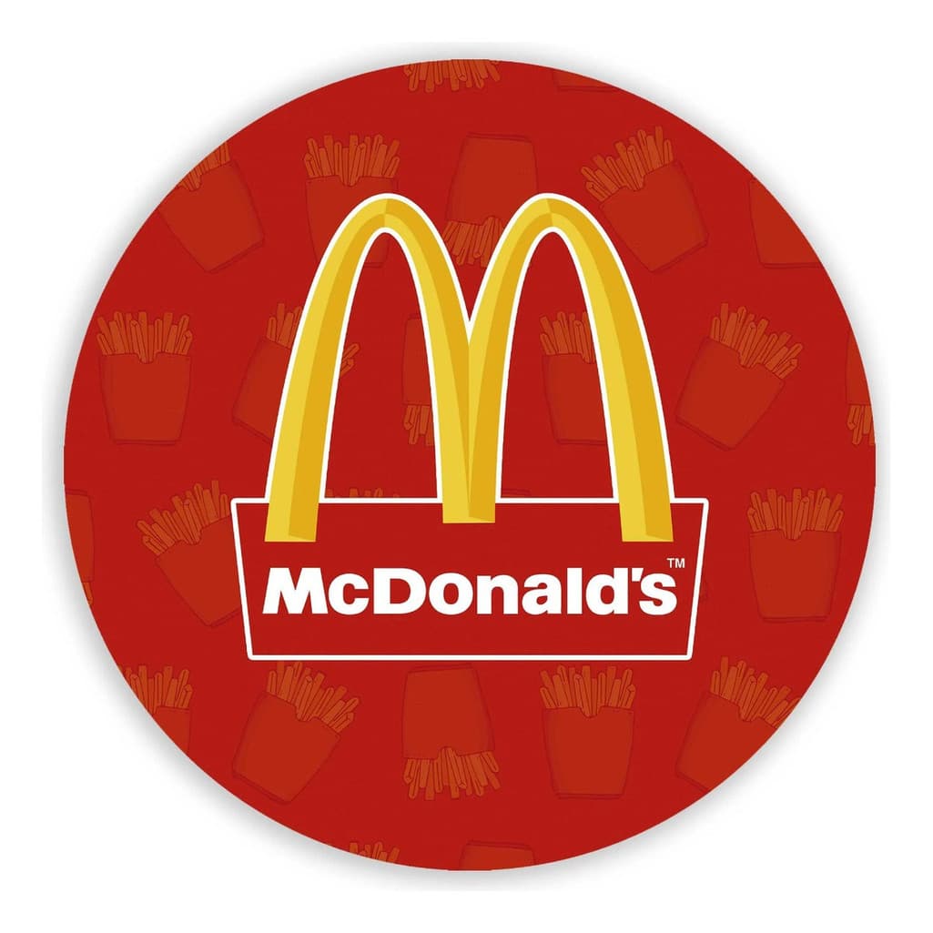 Painel Redondo 50cm Mini Mesa Festa Infantil Decoração McDonald’s