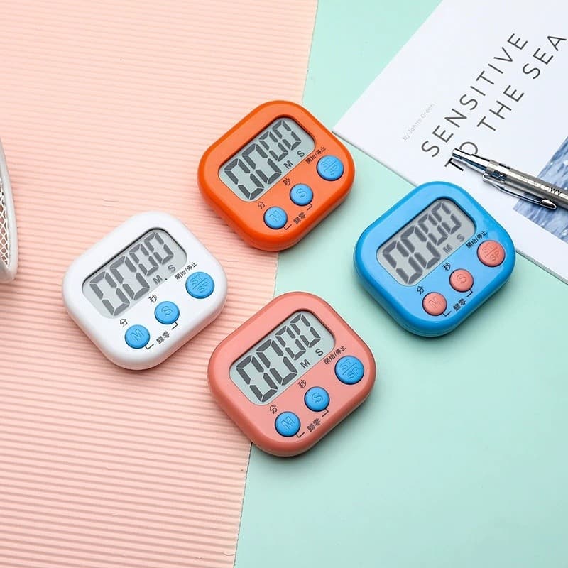 Kit de Timer Timer Eletrônico Lcd Digital Display, Cronômetro, Temporizador Para Cozinha