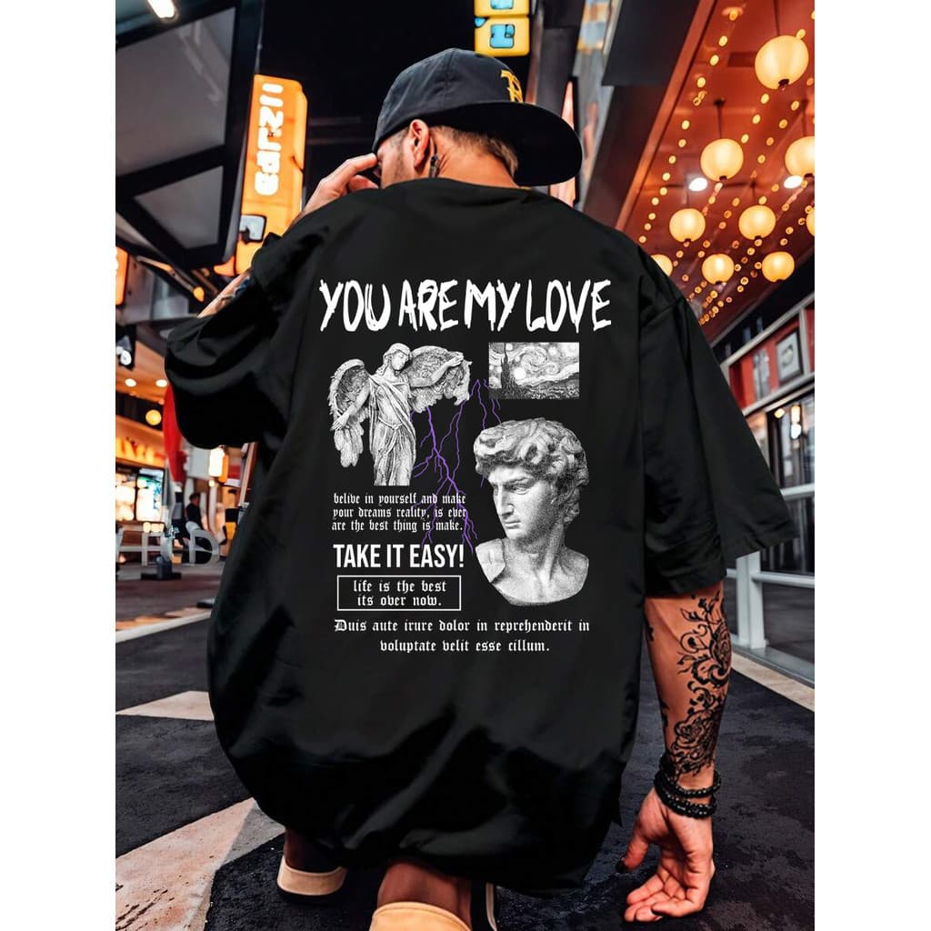Camiseta Masculina Estampa Esculturas 100% Algodão Camisa Aesthetic P ou Plus Size varias estampas