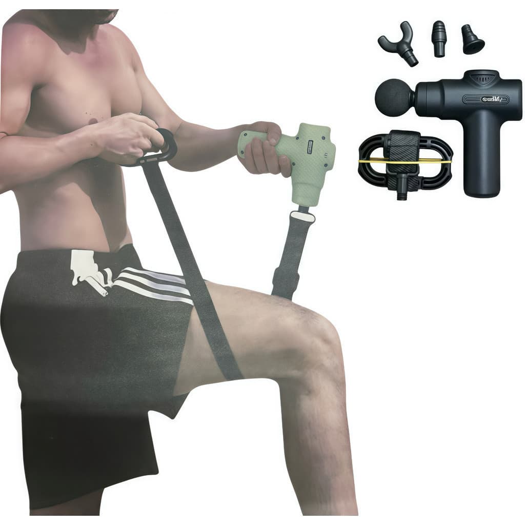 Mini Massageador Muscular Portátil Profissional 6 Velocidades Massageador Elétrico Recarregável USB Alívio de Dores