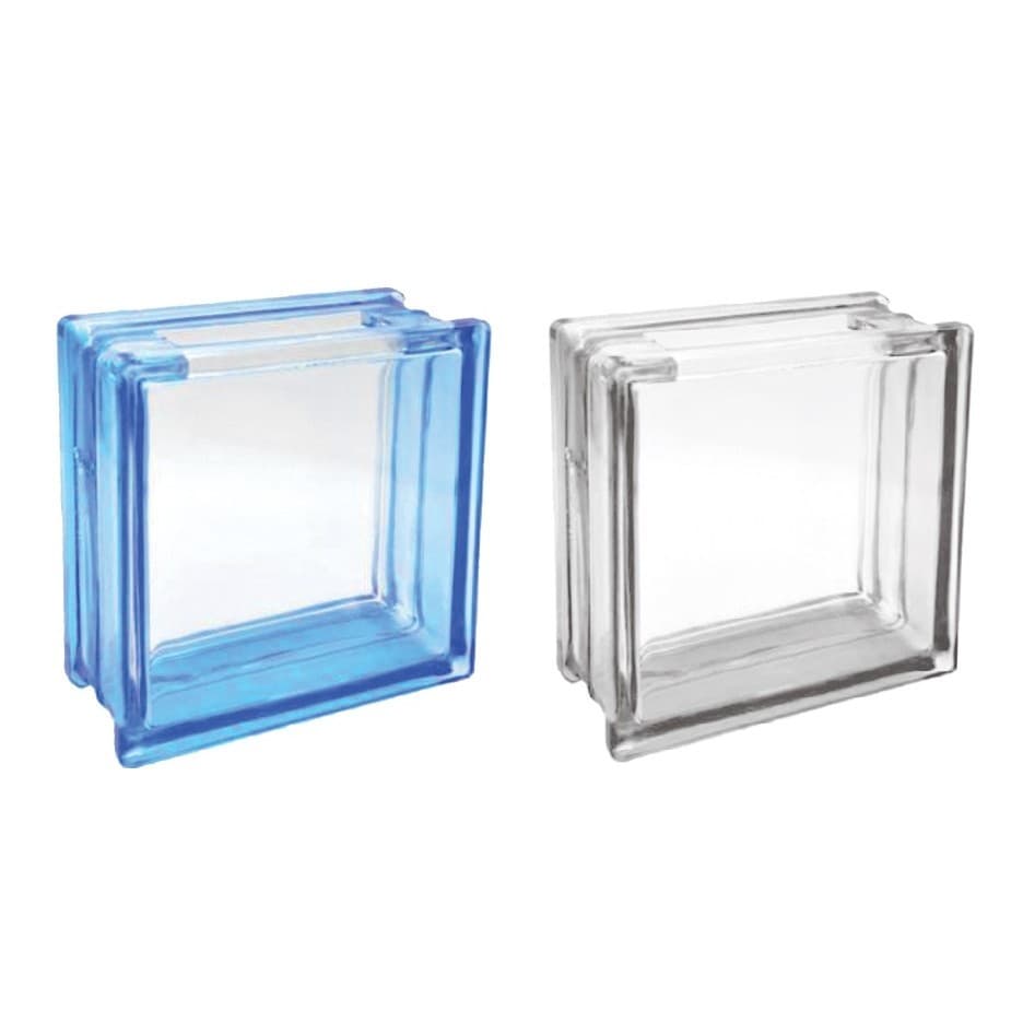 Bloco de Vidro C/ Furo Quadrado 19x19x8 Tradestar