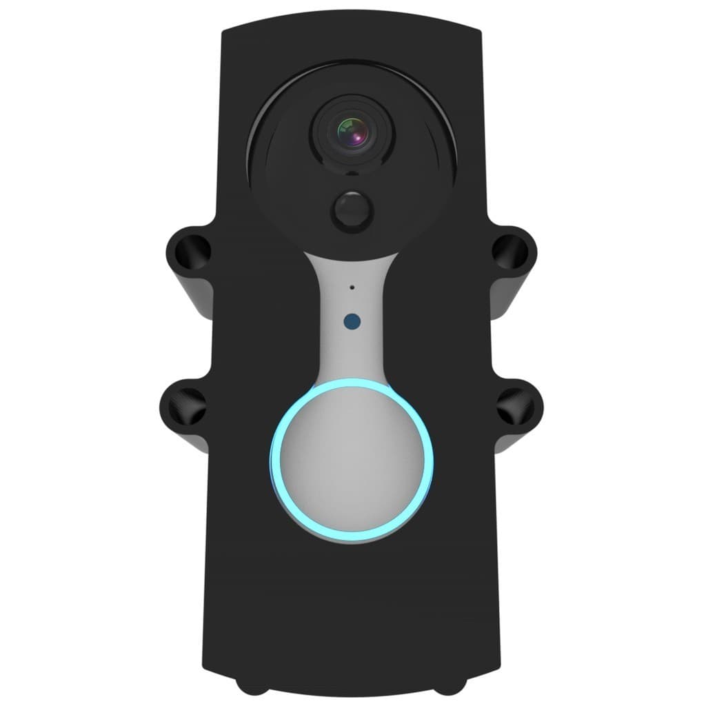 Protetor AntiVandalismo Compativel Com Video Porteiro Positivo Preto