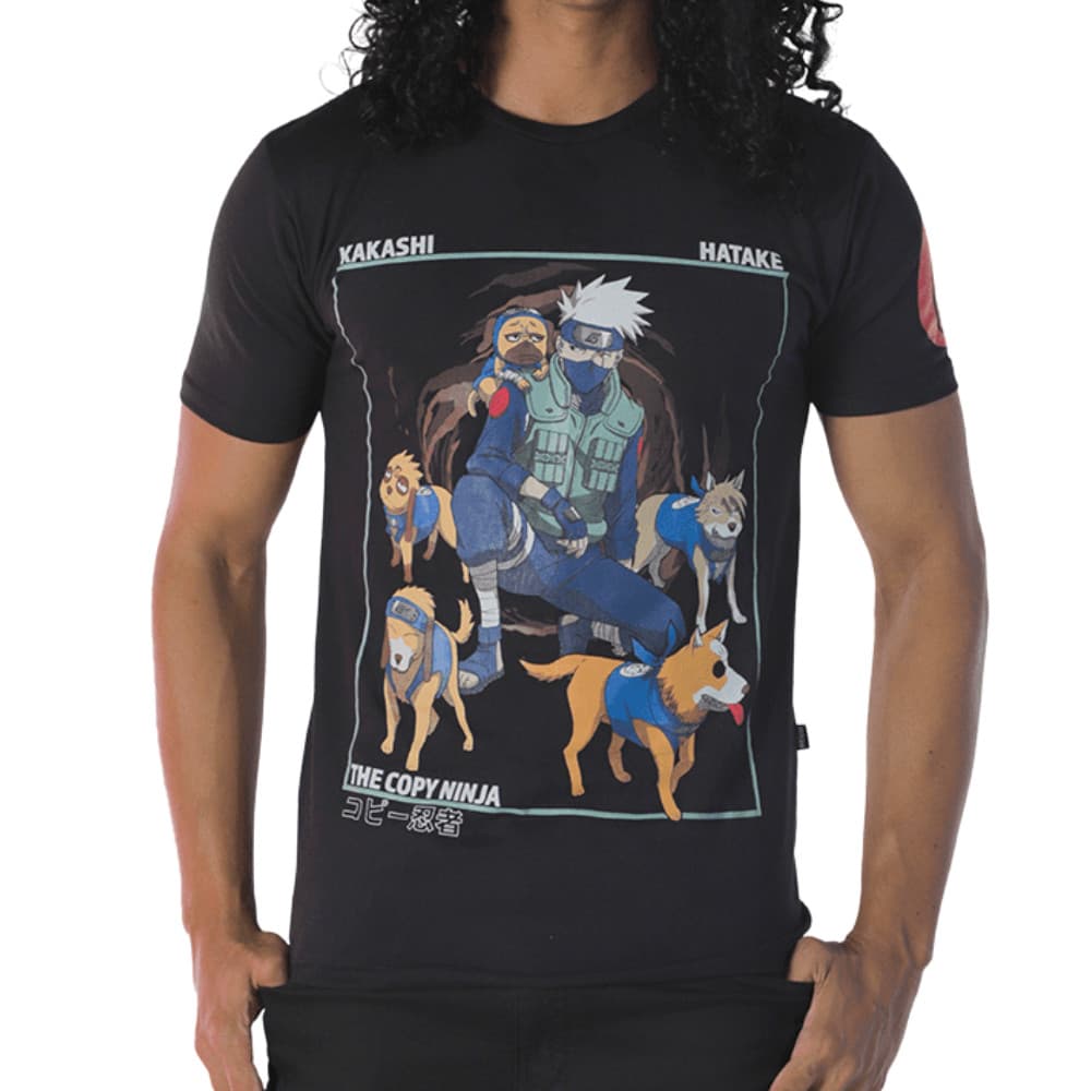 Camiseta - Naruto Kakashi Hatake Dogs