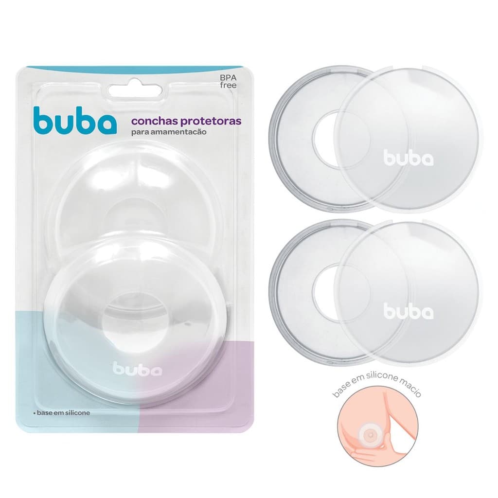 Conchas Protetoras para Amamentação Protetor de Seios Buba