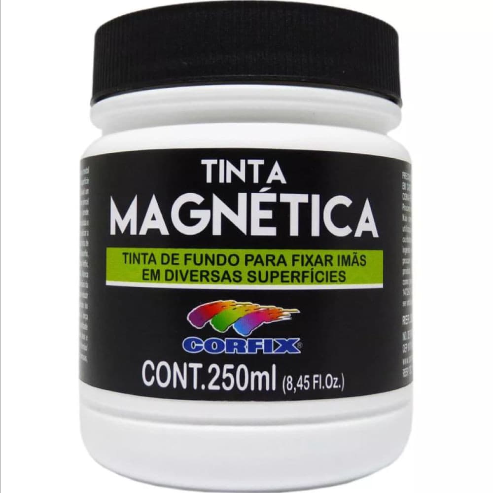 Tinta Magnetica Corfix 250ml Peça a Ser Fixada Os Imãs