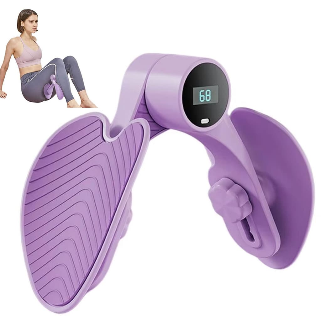 Exercitador Pelvico Pelvis Coxa Treino Adutora Quadril Perna Exercicio Academia Fisioterapia Contador Digital
