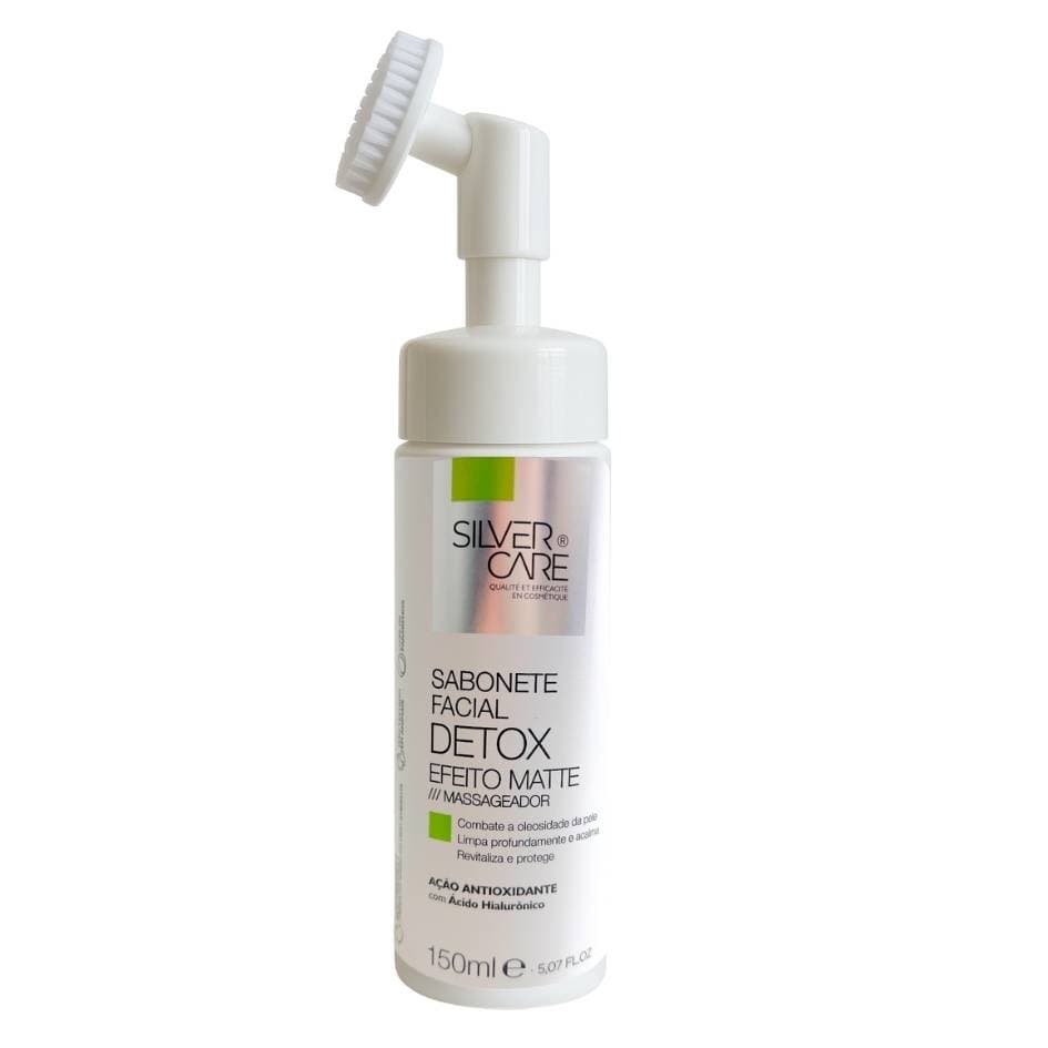 Sabonete Facial Detox C/ Massageador Facial 150ml SilverCare
