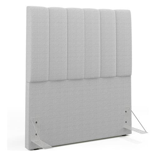 Cabeceira Cama Box Solteiro 100 Cm Quarto Dália Bouclê Cinza