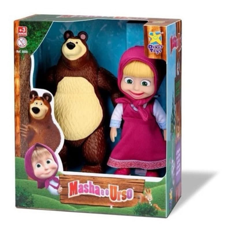 Masha e o Urso Bonecos Articulados  DiverToys 8117