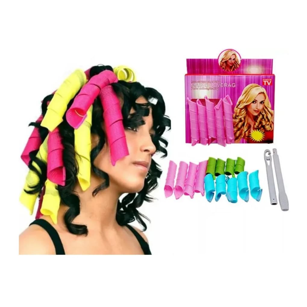 Formador De Cachos Bob Magic Leverag Modelador Com 18 Rolinho
