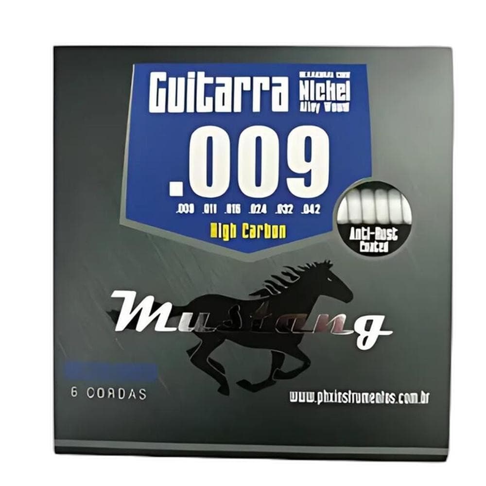 ENCORDOAMENTO PHX MUSTANG GUITARRA HIGH-CARBON 0.9 LEVE SE2X-009