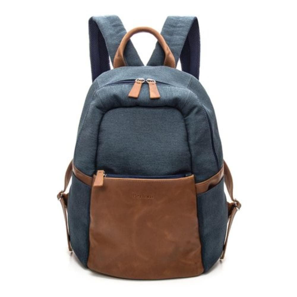 Mochila com Alças Reguláveis e Reforçadas em Couro Legítimo