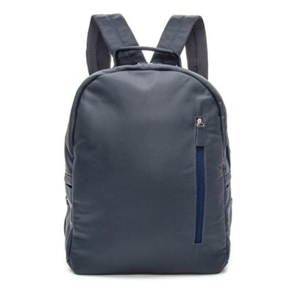 Mochila De Couro Legítimo com Estrutura e Zíper Reforçado