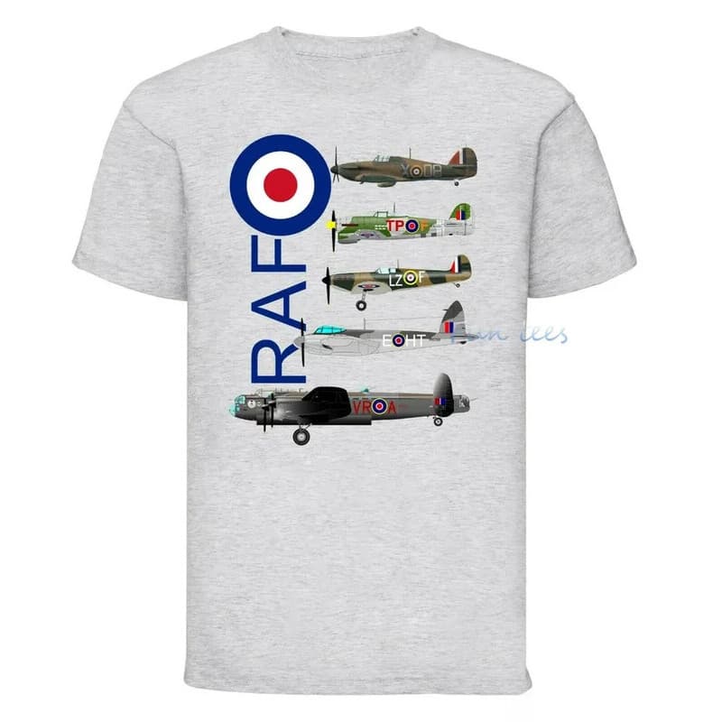 Camiseta De Aeronave Da Segunda Guerra Mundial , 2a Batalha Grã-Bretanha , Verão , Algodão , Manga Curta , Gola Redonda