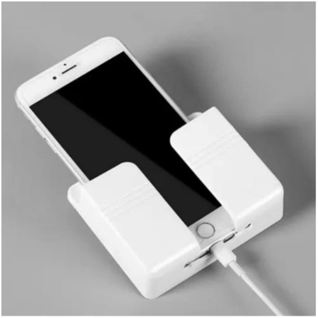 Suporte Multiuso De Parede Para Celular Controle Plástico Para Carregar Celular.